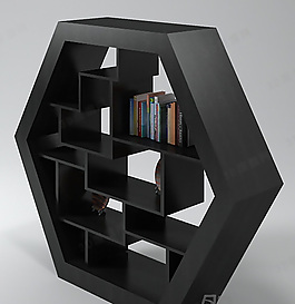 3D小書架模型