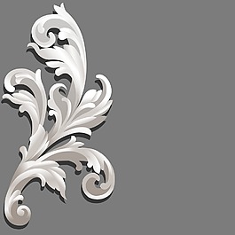 三維花的復(fù)古風(fēng)格的矢量插圖