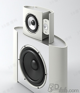 3D時尚音箱模型
