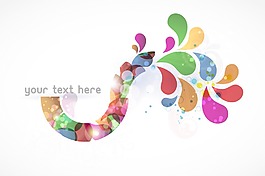 摘要彩色背景矢量插畫