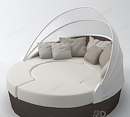 3D沙發(fā)床模型