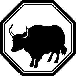 牛的農場動物的剪輯藝術