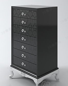 3D精美歐式邊柜模型