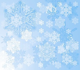 圣誕節(jié)雪花背景矢量