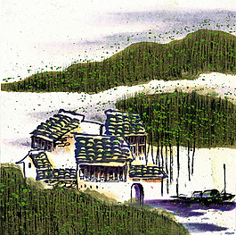 水墨夏季