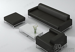 3D沙發茶幾組合模型