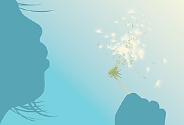 一個抽象的背景與花