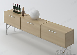 3D邊柜模型