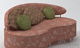 3D雙人沙發(fā)模型