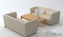 3D沙發(fā)茶幾組合模型