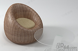 3D沙發(fā)茶幾組合模型