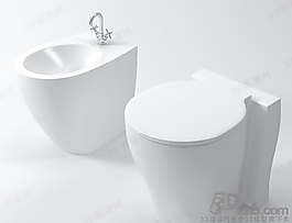 3D坐便器模型