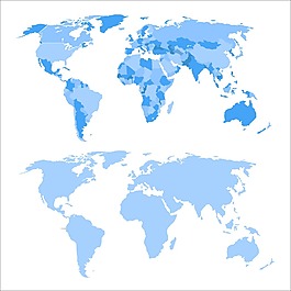 世界地圖矢量