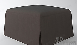3D沙发凳模型
