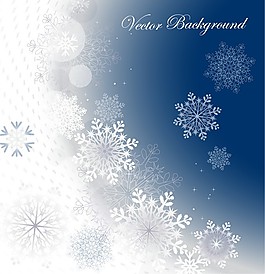 雪花背景矢量图