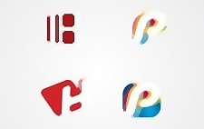 H和P字母徽標(biāo)包