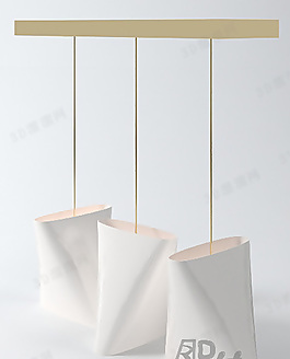 3D时尚餐桌吊灯模型