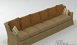 3D多人沙發(fā)模型