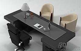 3D桌椅組合模型