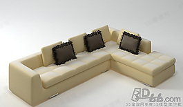 3D多人沙發(fā)模型