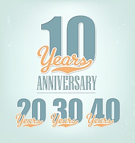 在復古風格的懷舊周年設計