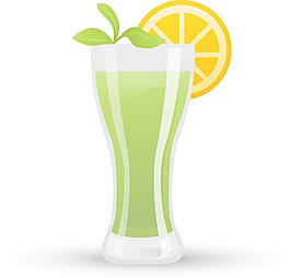 綠色熱帶雞尾酒圖標(biāo)