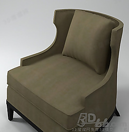 3D單人沙發(fā)模型