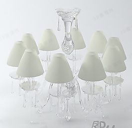 3D水晶吊燈模型