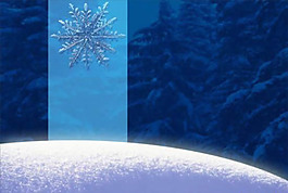 冬天雪花雪景PPT