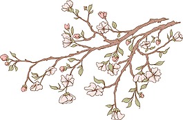 日本花卉矢量