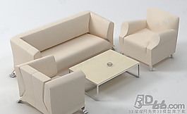 3D沙發(fā)茶幾組合模型