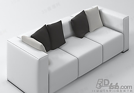 3D三人沙發(fā)模型