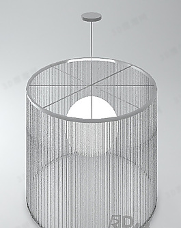 3D餐廳吊燈模型
