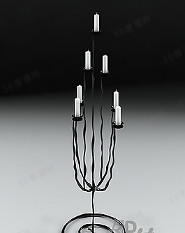 3D燭臺(tái)模型