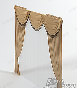 3D百折簾模型