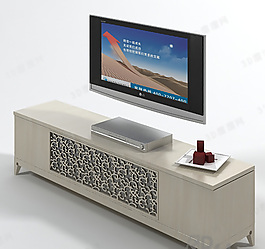 3D電視柜模型