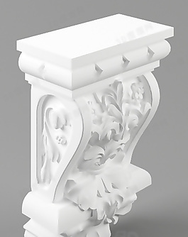 3D歐式構(gòu)件模型