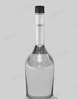 3D酒瓶模型
