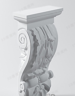 3D歐式構(gòu)件模型