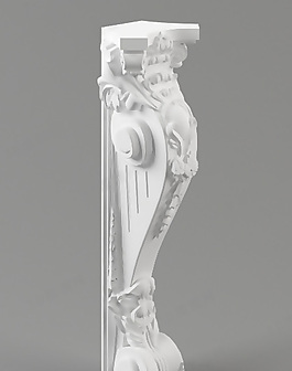 3D歐式構(gòu)件模型