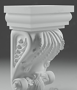 3D歐式構(gòu)件模型