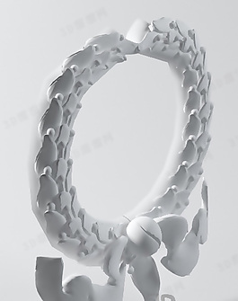 3D歐式構(gòu)件模型