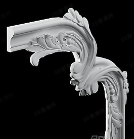 3D歐式構(gòu)件模型