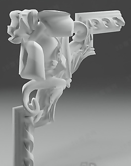 3D歐式構(gòu)件模型