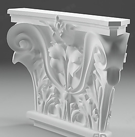 3D柱模型