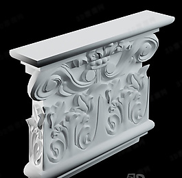 3D歐式構(gòu)件模型