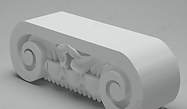 3D歐式構(gòu)件模型