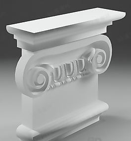 3D歐式構(gòu)件模型