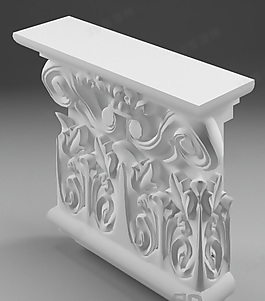 3D歐式構(gòu)件模型