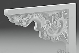 3D歐式構(gòu)件模型